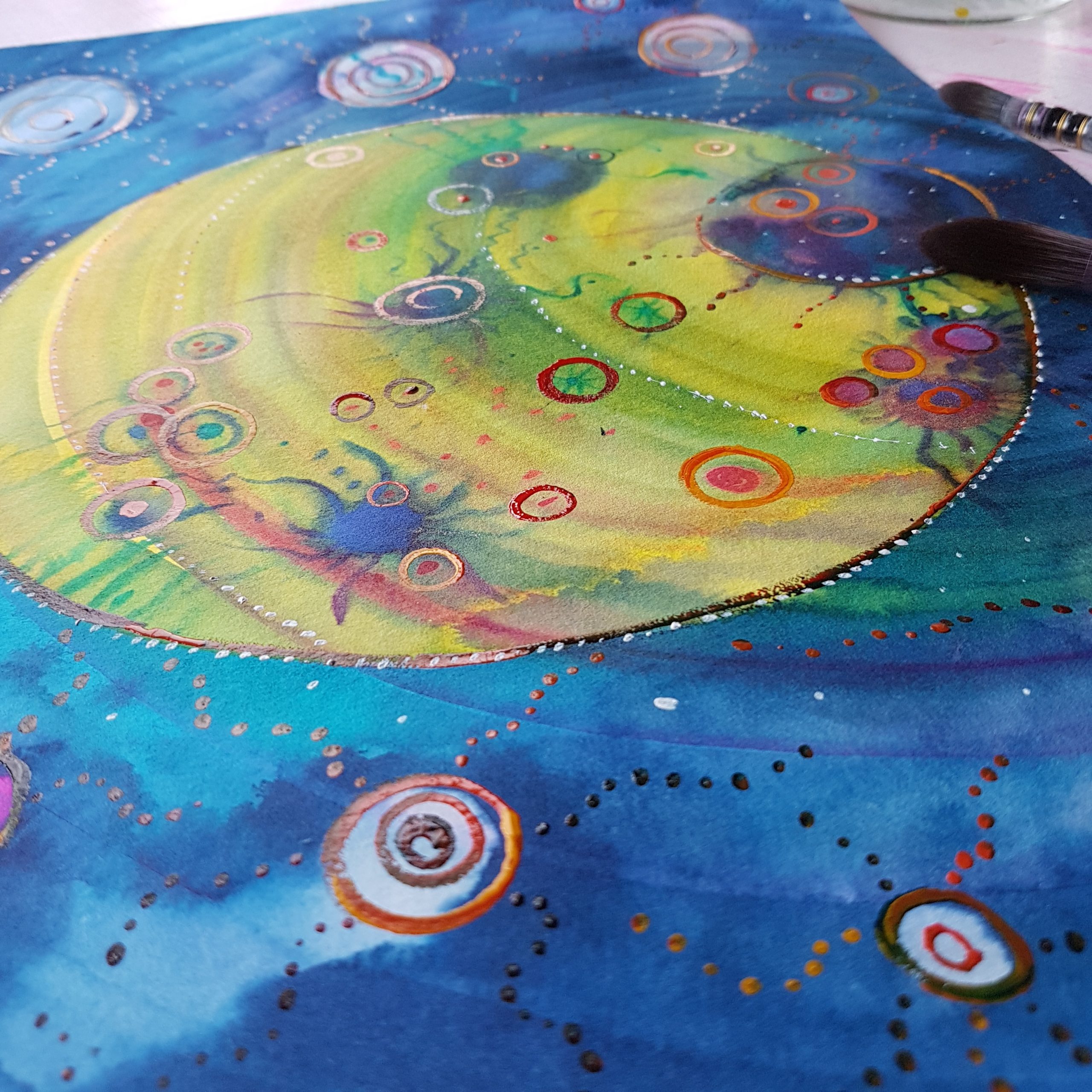 Kleiner, bunter Frauenkreis