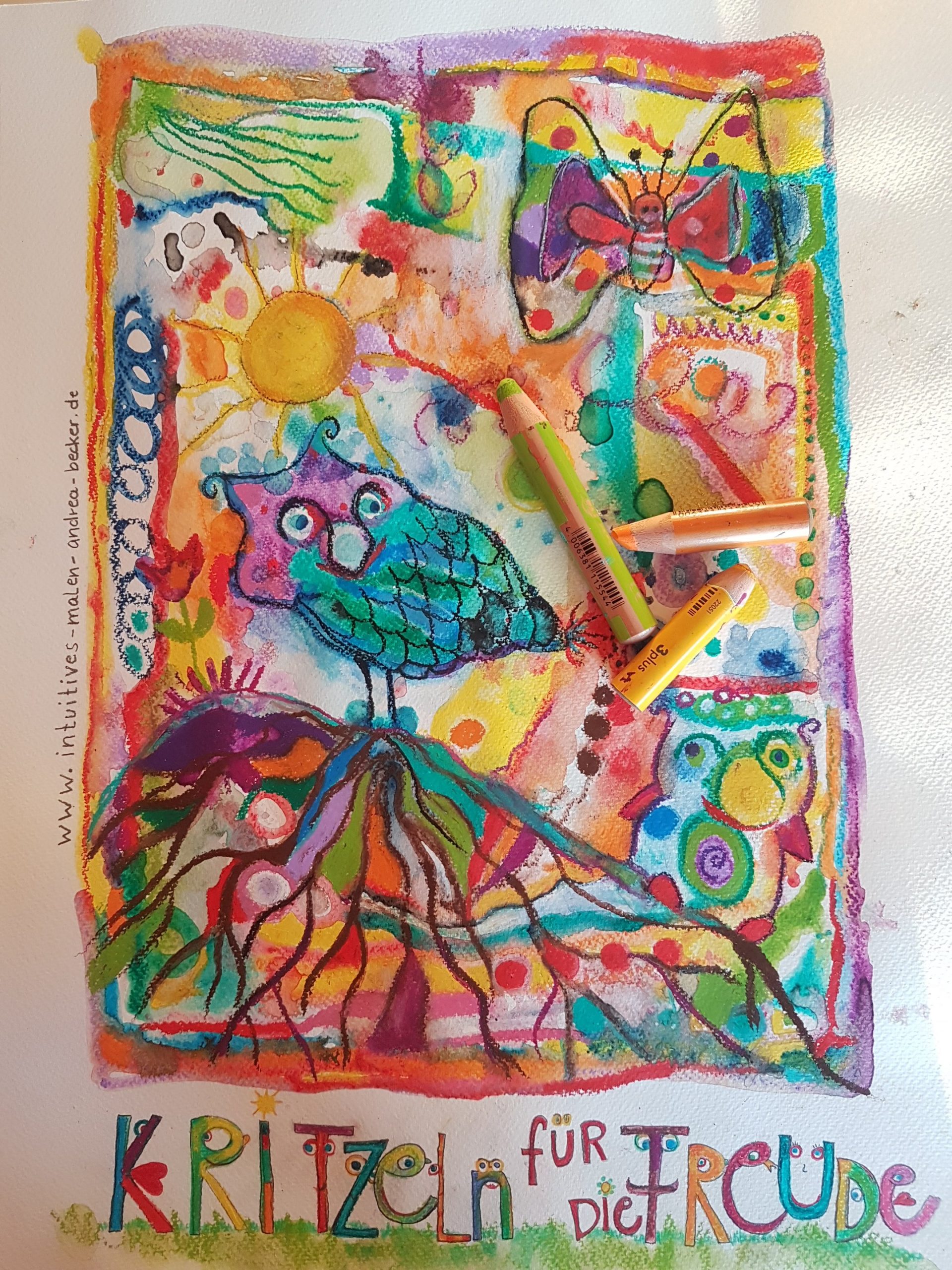 Bunte Ma(h)l-Zeit: Kritzeln für die Freude
